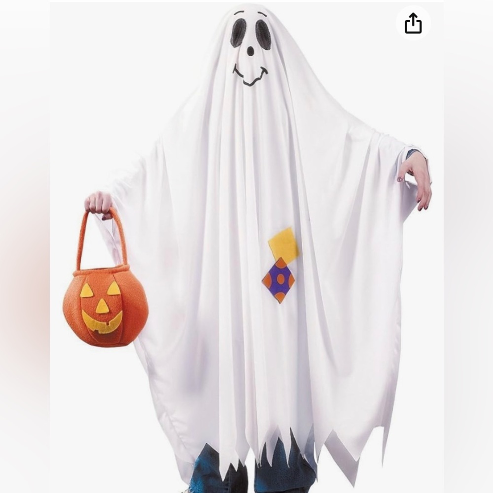 Friendly Ghost Child Costume-XS 3t-4t